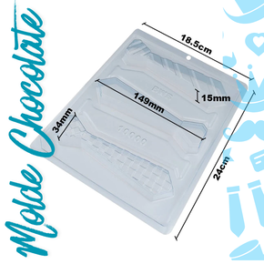 MOLDE CHOCOLATE 3 PCS CORBATA