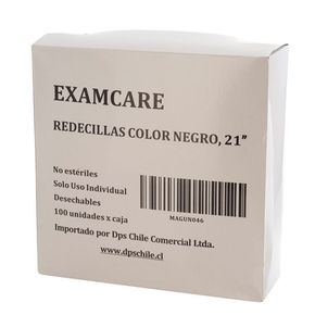 REDECILLA NEGRA EXAMCARE 100 UNID